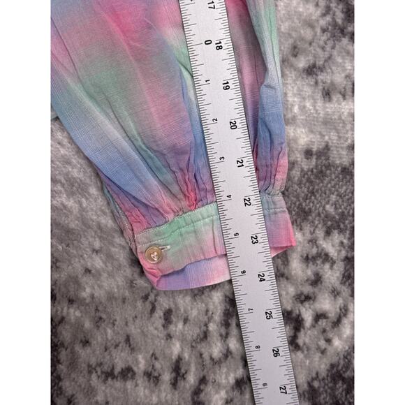 Forte Forte Top 1 / Small Womens Colorful Plaid Boxy Cotton Woven Button Shirt - Picture 5 of 8